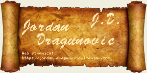Jordan Dragunović vizit kartica